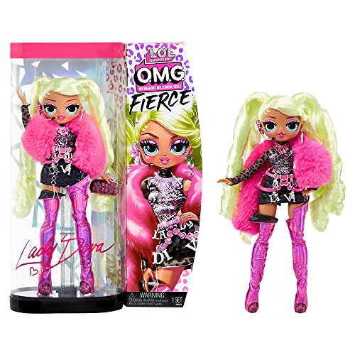 L.O.L. Surprise! OMG Fierce - Lady Diva - 29 cm große Modepuppe mit 15 Überraschungen - Fashion Outfits, Accessoires & Puppenständer - Zum Sammeln - Für Kinder ab 3 Jahren von L.O.L. Surprise!