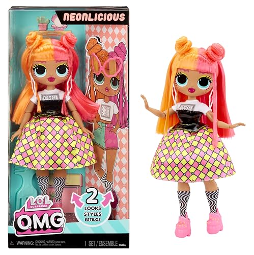 L.O.L. Surprise! OMG Modepuppe - Neonlicious - Mit Zahlreichen Überraschungen, Einschließlich Wandelbarer Mode und Fabelhaften Accessoires - Ideal für Kinder ab 4 Jahren von L.O.L. Surprise!