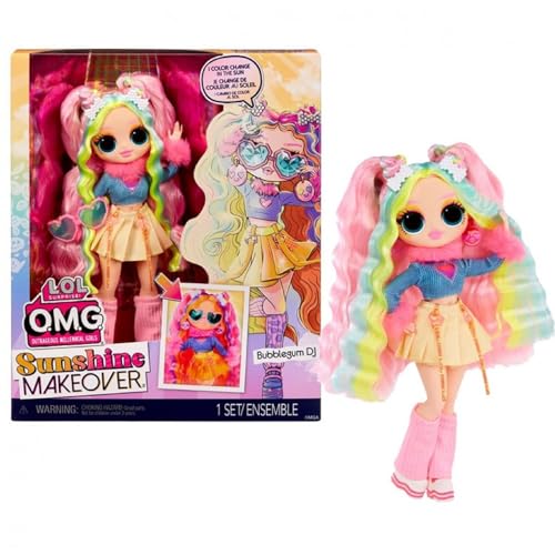 L.O.L. Surprise! OMG Sunshine Color Change Modepuppe - BUBBLEGUM DJ - Mit farbwechselnden Elementen, mehreren Überraschungen und fabelhaften Accessoires - Tolles Geschenk für Kinder ab 4 Jahren von L.O.L. Surprise!