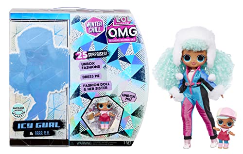 L.O.L. Surprise! OMG Winter Chill ICY Gurl Modepuppe & Brrr BB Puppe mit 25 Überraschungen von L.O.L. Surprise!