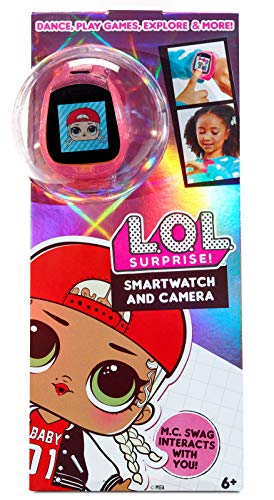 L.O.L. Surprise! Smartwatch und Kamera mit Videofunktion für Kinder - lustige Spiele, Lern-Apps, modisches Accessoire, lustige Soundeffekte, 100+ Emojis und Reaktionen - für Kinder ab 6 Jahren von L.O.L. Surprise!