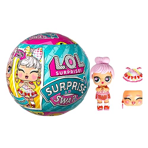 LOL Surprise! Surprise Swap Tots - 1 Sammlerpuppe mit 2 Gesichtsausdrücken und 2 Looks in Einem - Wasser-Überraschung beim Auspacken - Ideal für Mädchen und Jungen ab 3 Jahren von L.O.L. Surprise!