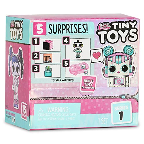 L.O.L. Surprise!, Tiny Toys – Set mit 5 Überraschungen, darunter 1 Tiny 1,5 cm, Zubehör, Glamperstück, Überraschungswasser-Funktion, zufällige Modelle zum Sammeln, Spielzeug für Kinder ab 3 Jahren, von L.O.L. Surprise!