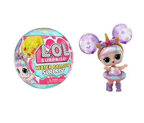 L.O.L. Surprise! Water Balloon Surprise - Limited Edition Sammlerpuppen mit Wasserballon-Haar - 4 Spielmöglichkeiten Inklusive Glitzerballons und Wasserspiel - Ideal für Mädchen ab 3 Jahren von L.O.L. Surprise!