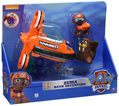 Paw Patrol Zuma's Bath Playset, Miniatur-Fahrzeug, Verschiedene Modelle von Patrulla Canina