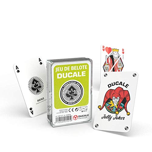 Ducale, Le Jeu Français Belote-Spiel, 32 Karten, Kunststoffbox, Mehrfarbig von LA DUCALE