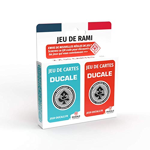 Ducale – Rami-Spiel 2 x 54 Karten Rami-Spiel, ab 6 Jahren, Canasta, 64, Crapette Ducale – Rami-Spiel 2 x 54 Karten Rami-Spiel, ab 6 Jahren, Canasta, 64, Crapette von LA DUCALE