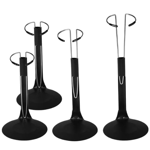 LAANCOO Aktionsabschlussstand, 4PCS-Puppenständer, 1/6 Aktionsabschlussstand, Einstellbarer C-Form-Puppenhalter-Stand, Metallpuppenanzeigestand für 5,1-8,3 Zoll Puppen, Puppeninhaber Ständer von LAANCOO