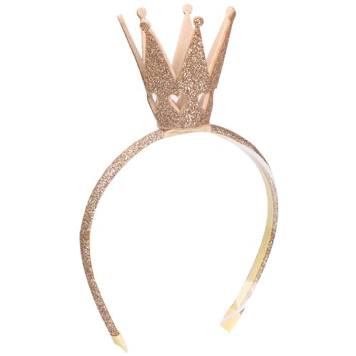 LAANCOO Kronstirnband, Kronstirnband 4.5 Glitzer Tiara Stirnband Goldene Prinzessin Kronstadband Party bevorzugt Queen Heart Stirnbänder für Mädchen Frauen Geschenk, Paillettenstirnband von LAANCOO