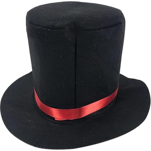 LAANCOO Mini Top Hut, fühlte Magier Black Top Hut Retro Fedora Hüte für Männer Frauen Kinder Rollenspiele spielen Partys von LAANCOO