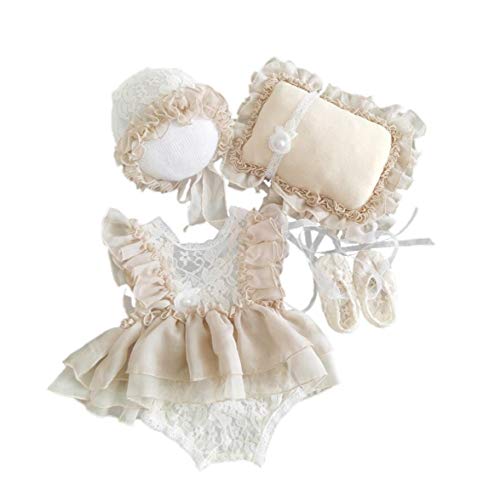 LAANCOO für Kinder Frühling-Sommer-Kleidung SetNewborn Spitze Spielanzug Baby-Fotografie Props mit Stirnband-Spitze-Kostüme Bodysuits Outfit für 0-1Month Style 3 LAANCOO für Kinder Frühling-Sommer-Kleidung SetNewborn Spitze Spielanzug Baby-Fotografie Props mit Stirnband-Spitze-Kostüme Bodysuits Outfit für 0-1Month Style 3 von LAANCOO