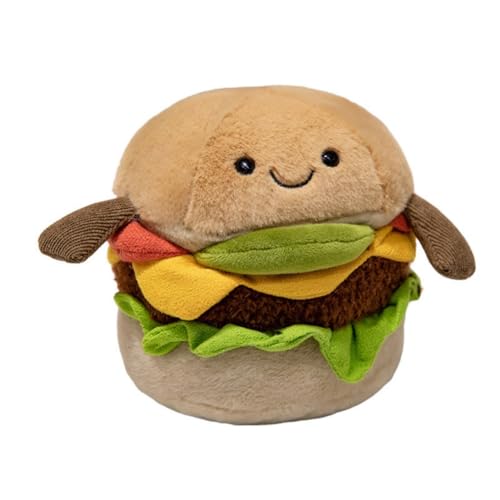 LAARNT 15cm kreativer Spaß Blumenstrauß Hand Strauß Puppe Hamburger Plüsch Spielzeug, Simulation Hamburger Plüsch Puppe Kissen, dekorative Ornamente von LAARNT