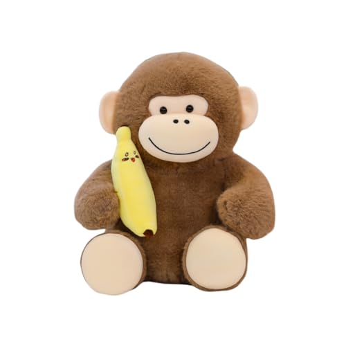 LAARNT 20cm Bananen-Affenpuppe, Gorilla-Plüschtier, Cartoon-Plüsch-Kissen, Affen-Plüschtier, Plüschtier-Puppe, Schlaf-Kissen von LAARNT