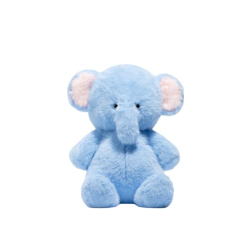 LAARNT 20cm Blauer Elefant Plüschtier,Elefant Plüschtier Stofftier，weiche niedliche Kuscheltier，Tier Plüschkissen Gefüllt Spielzeug，Flauschiges Stofftier Kawaii Elefant von LAARNT