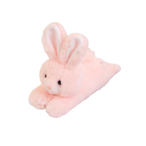 LAARNT 23cm Schnappring-Puppe, Waschbär-Tiger-Hase-Plüschpuppe, Schnappring-Tierplüschpuppe, Schnapparmband-Plüschpuppe Rosa von LAARNT