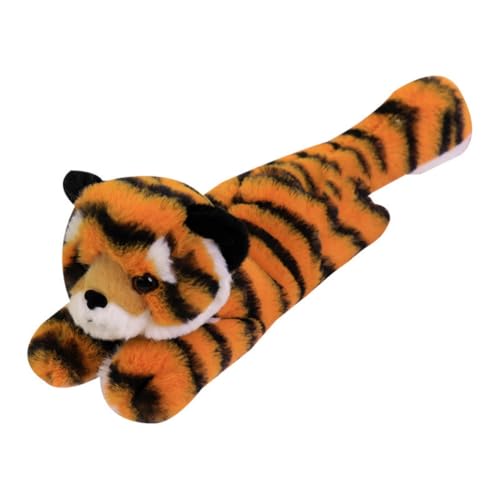 LAARNT 23cm Schnappring-Puppe, Waschbär-Tiger-Kaninchen-Plüschpuppe, Schnappring-Tierplüschpuppe, Schnapparmband-Plüschpuppe Gelb von LAARNT