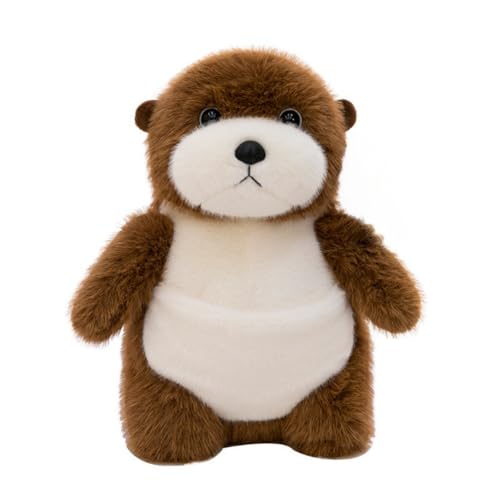 LAARNT 23cm Simulation Seeotter Plüschtiere, niedliche Meerestier Otterpuppen，niedliche Otter Puppe Plüsch,Tier Otter Spielzeug,Süßes Weiche Gefüllte Otter Spielzeug Plüsch,Umarmungskissen von LAARNT