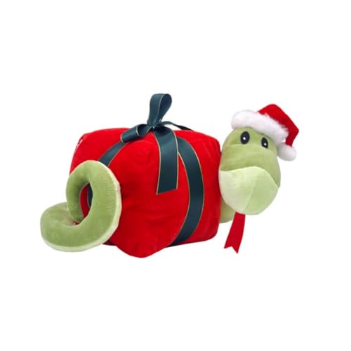 LAARNT 23cm Weihnachten Schlange Puppe, Cartoon Schlange Plüschtiere，Schlange Heimdekoration Puppe Foto Requisiten，kreative Sofa dekorative Kissen，Puppe Wurfkissen von LAARNT