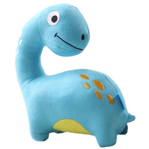 LAARNT 24cm Simulation Dinosaurier Plüschtiere,niedliche Cartoon Dinosaurier Puppen,Süße Plüsch Dinosaurier Kissen,Niedliche Plüschtier Wurfkissen,Kawaii Dinosaurier Plüsch Spielzeug,Blau von LAARNT