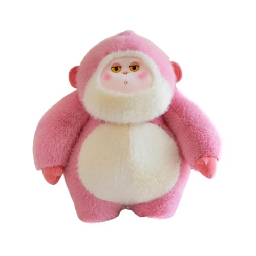 LAARNT 25cm AFFE Kuscheltier Spielzeug,AFFE Plüschtier Kissen,Kawaii Plüsch AFFE Stofftier,Weiches Plüsch Affenpuppe,Süßes Dekoration,weiches und Flauschiges Kissen,Rosa von LAARNT