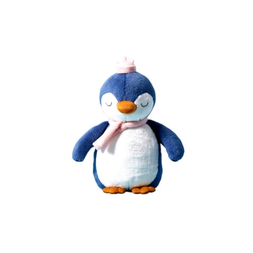 LAARNT 25cm Blaue süße und kuschelige Pinguin-Puppe, weiches Plüschtier, niedliches Pinguin-Plüschtier, Cartoon-Tier-Plüschtier-Kissen von LAARNT