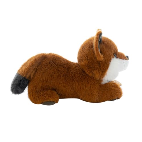 LAARNT 25cm Simulation Fuchs Puppe, Fuchs Plüschtiere,Kawaii Fuchs Kuscheltier Plüschpuppen，Flauschiges Fuchs Umarmungskissen，Gefüllte Weiche Tier Plüschtiere，Niedlich Mini Kuscheltier Plüsch von LAARNT