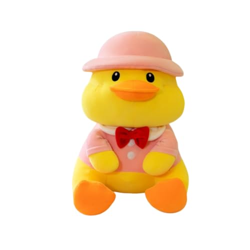 LAARNT 27cm Ente Plüschpuppe Spielzeug,Cartoon Ornament Puppe,plüsch Spielzeug Puppe,Ente Puppe,Kawaii plüsch Spielzeug Pink von LAARNT