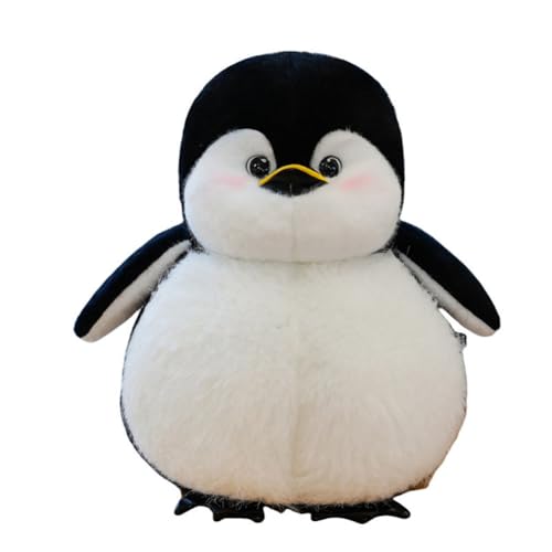 LAARNT 30cm Pinguin Puppe Plüschtier,Pinguin Stofftier Kuscheltier,Niedliches Pinguin Plüsch Kissen,Cartoon Pinguin Plüsch Spielzeug,Süßes Dekoration,Flauschige Wurfkissen,Schwarz von LAARNT