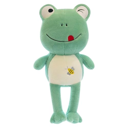 LAARNT 35cm Froschpuppe, grüner Frosch Plüschtier, Cartoon niedliches Tier Plüschtier, flauschig weiches und bequemes Plüschtier Kissen von LAARNT