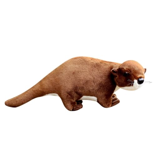 LAARNT 37cm Simulation Otter Plüschtier, niedliche Cartoon-Tier Plüschpuppe, weiches Flauschiges Kissen, Heimdekoration Ornamente von LAARNT