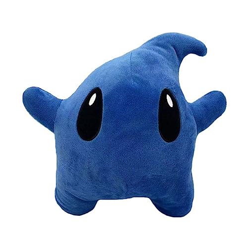 LAARNT Blue Star Plüschtier, Blauer Stern Plüschpuppe, Cartoon Animation Stern Puppe, Kwaii Plüschtiere, Niedliche dekorative Puppen, Plüsch Kissen 25 cm von LAARNT