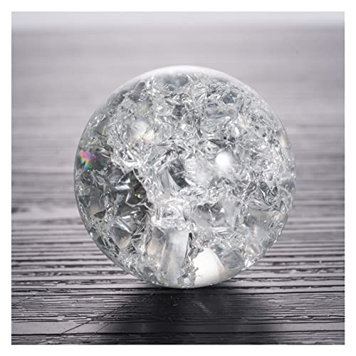 Voller Textur 5/6 cm Glas EIS Crack Ball Quarz Murmeln Magic Sphere Fengshui Ornaments Rocky Water Fountain Bonsai Ball Home Decor (Color : Only Ball, Size : 50mm) Haushaltswaren (Color : Only Ball, von LABDIP