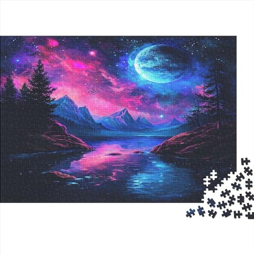 Blauer Planet Puzzle 1000 Teile,für Erwachsene, Impossible Puzzle,farbenfrohes Legespiel,GesKükenlichkeitsspiel Für Die Ganze Familie,Erwachsenenpuzzle Puzzel 1000pcs (75x50cm) von LABDUEOPB