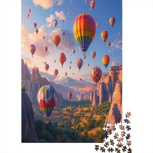 Heißluftballon Puzzlespiel 1000 Teile Für Erwachsene, Einzigartige Kunstwerke Und Vorlage - Geburtstagsgeschenk - Spaßige Puzzles Mit Überraschung Von Puzzle in A Bag Puzzel 1000pcs (75x50cm) von LABDUEOPB