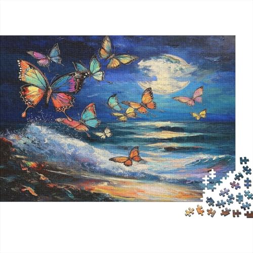 Schmetterling Puzzle 1000 Teile Puzzles Für Erwachsene Klassische Puzzles 1000 Teile Erwachsene Puzzlespiel Erwachsene 1000 Teile Erwachsenen Puzzlespiel Puzzel 1000pcs (75x50cm) von LABDUEOPB