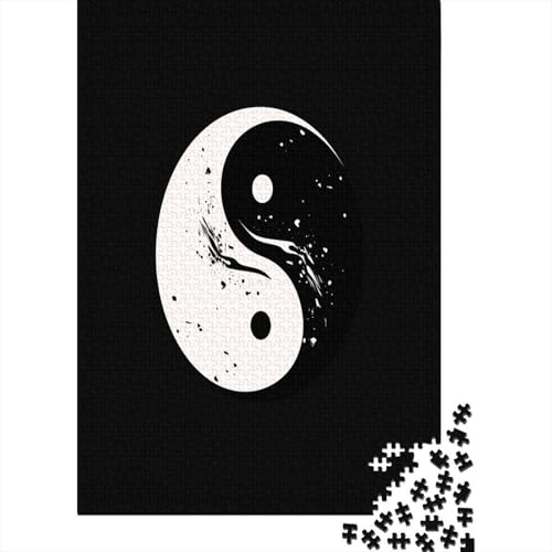 Yin Yang Bagua Puzzle 1000 Teile Für Erwachsene Und Kinder Ab 14 Jahren Für Stressabbauer Puzzel 1000pcs (75x50cm) von LABDUEOPB