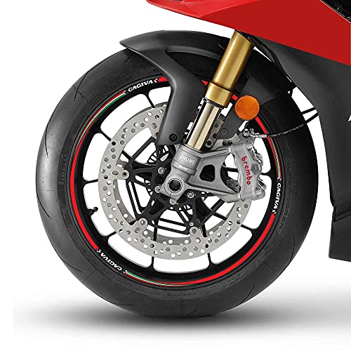 labelbike - Motorrad Klebestreifen Kit Felgen 17 Aufkleber Tuning Italia für Cagiva von LABELBIKE