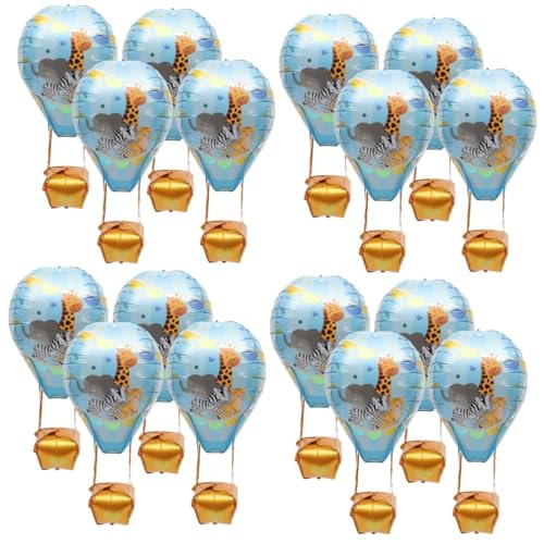 16 Stk Heißluftballon Partyballons Kinder Drachen Luftballons für Geburtstagsfeiern Hochzeitsballons wand polsterung hochzeitslaken Aluminiumfolienballon festlicher Ballon Sky-blue LABRIMP von LABRIMP