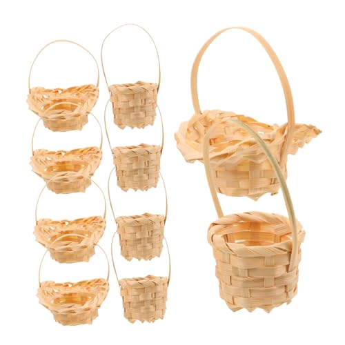 LABRIMP 10 Stück Mini Rattankörbe Puppenhaus Dekor Mini Körbe Zum Basteln Winziger Korb Mit Griff Winziger Blumenkorb Puppenhaus Spielzeugaufbewahrung LABRIMP 10 Stück Mini Rattankörbe Puppenhaus Dekor Mini Körbe Zum Basteln Winziger Korb Mit Griff Winziger Blumenkorb Puppenhaus Spielzeugaufbewahrung von LABRIMP