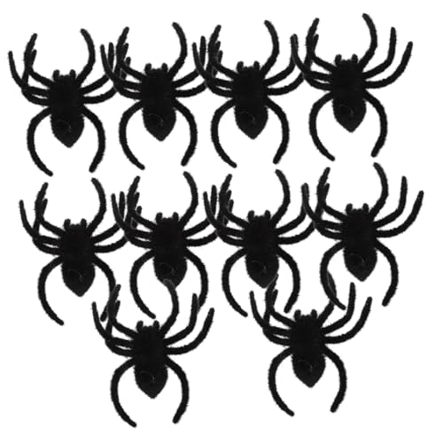LABRIMP 10 Stück Spinnen -Dekorationsspiele Requisiten Dekorate drinnen Halloween -Dekorationen Streich LED gruselig plüschtier Spinnendekoration Spinnenstütze Beflockung Schwarz LABRIMP 10 Stück Spinnen -Dekorationsspiele Requisiten Dekorate drinnen Halloween -Dekorationen Streich LED gruselig plüschtier Spinnendekoration Spinnenstütze Beflockung Schwarz von LABRIMP