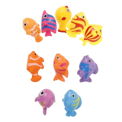LABRIMP 10 Stück Teiliges Mini Fisch Figuren aus Kunststoff Farbenfrohe Tier Deko Realistische Miniatur Fische für Aquarium Schreibtisch Garten und Kinderzimmer Dekoration LABRIMP 10 Stück Teiliges Mini Fisch Figuren aus Kunststoff Farbenfrohe Tier Deko Realistische Miniatur Fische für Aquarium Schreibtisch Garten und Kinderzimmer Dekoration von LABRIMP