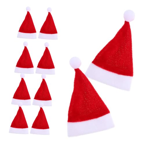 LABRIMP 12 Stück Mini Weihnachtsmannmütze Ornamente Dekorationszubehör Mini Weihnachtsmütze Kleine Party LED Für Kleinkinder Kleine Miniatur Flasche Süßigkeitenhut LABRIMP 12 Stück Mini Weihnachtsmannmütze Ornamente Dekorationszubehör Mini Weihnachtsmütze Kleine Party LED Für Kleinkinder Kleine Miniatur Flasche Süßigkeitenhut von LABRIMP