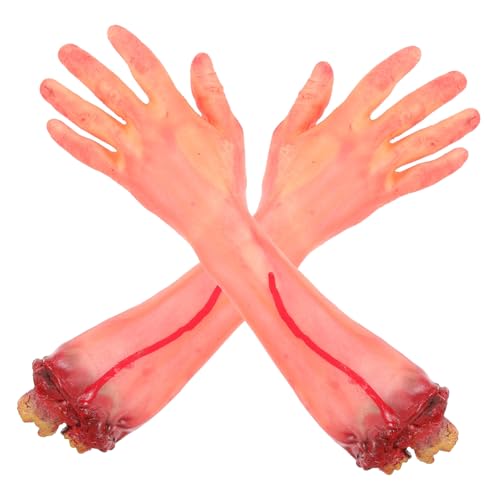 LABRIMP 2 Stck. Gruselige Halloween Deko Realistische Abgetrennte Hände Gebrochene Arme Fake Severed Hands Prop für Spukhaus Cosplay Party LABRIMP 2 Stck. Gruselige Halloween Deko Realistische Abgetrennte Hände Gebrochene Arme Fake Severed Hands Prop für Spukhaus Cosplay Party von LABRIMP