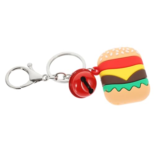 LABRIMP 4 Stück Simulierter Mini-Burger-Schlüsselanhänger einziehbar Karabiner Halter persönlicher schlüsselanhänger dekoanhänger hängende Hamburger-Anhänger Cartoon-Anhänger zum Aufhängen von LABRIMP