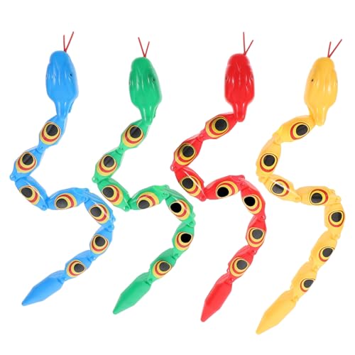 LABRIMP 4 Stück Teiliges Biegbarer Schlangenspielzeuge in Blau Gelb Rot Grün Realistische Simulation Vielseitige Deko und Scherzartikel für Halloween Party und Garten LABRIMP 4 Stück Teiliges Biegbarer Schlangenspielzeuge in Blau Gelb Rot Grün Realistische Simulation Vielseitige Deko und Scherzartikel für Halloween Party und Garten von LABRIMP