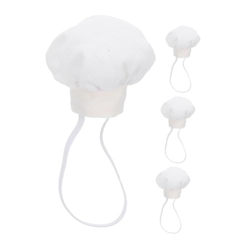 LABRIMP 4 Stück Weiße Miniatur Kochmützen für Puppen Sichere Passform mit Elastischem Band Vielseitige Puppenkopfbedeckung für Basteln Puppenhaus und Partydekoration LABRIMP 4 Stück Weiße Miniatur Kochmützen für Puppen Sichere Passform mit Elastischem Band Vielseitige Puppenkopfbedeckung für Basteln Puppenhaus und Partydekoration von LABRIMP