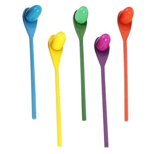 LABRIMP 5 Sätze Holz Balancierspiel Balancestab Trainingsspielzeug für Gleichgewichtstraining mit Löffel und Ei Robustes Balancespiel für Geburtstage Schule Outdoor Spiele Zufällige Farbe LABRIMP 5 Sätze Holz Balancierspiel Balancestab Trainingsspielzeug für Gleichgewichtstraining mit Löffel und Ei Robustes Balancespiel für Geburtstage Schule Outdoor Spiele Zufällige Farbe von LABRIMP