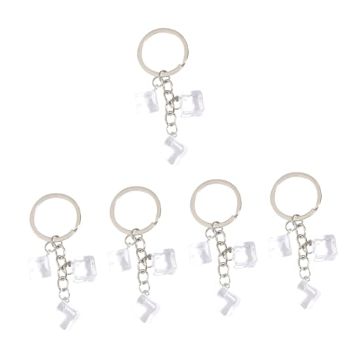 LABRIMP 5St Eiswürfel Schlüssel anhänger eisformen eiswürfelbehälte key chain keys coole Schlüsselanhänger lustige Schlüsselanhänger Eiswürfel-Schlüsselanhänger auto schlüsselanhänger Harz von LABRIMP