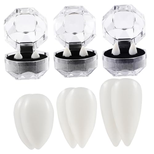 LABRIMP 6 Paare Vampirzähne Halloween Fake Teeth in Verschiedene für Erwachsene Cosplay Kostüm Party Dekoration Sicher und Hautfreundlich LABRIMP 6 Paare Vampirzähne Halloween Fake Teeth in Verschiedene für Erwachsene Cosplay Kostüm Party Dekoration Sicher und Hautfreundlich von LABRIMP