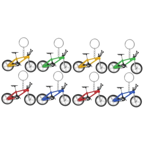 LABRIMP 8 Stk Schlüsselanhänger Finger-bike-rennanhänger Mini-bike-modell Miniatur-fahrradmodelle Mini-fahrrad-spielzeugmodelle Finger-mountainbike Mountainbike-modellspielzeug Legierung von LABRIMP